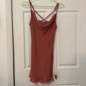 Free People Intimately Cowl Girl Allure  (dark rose) Slip Dress. Small